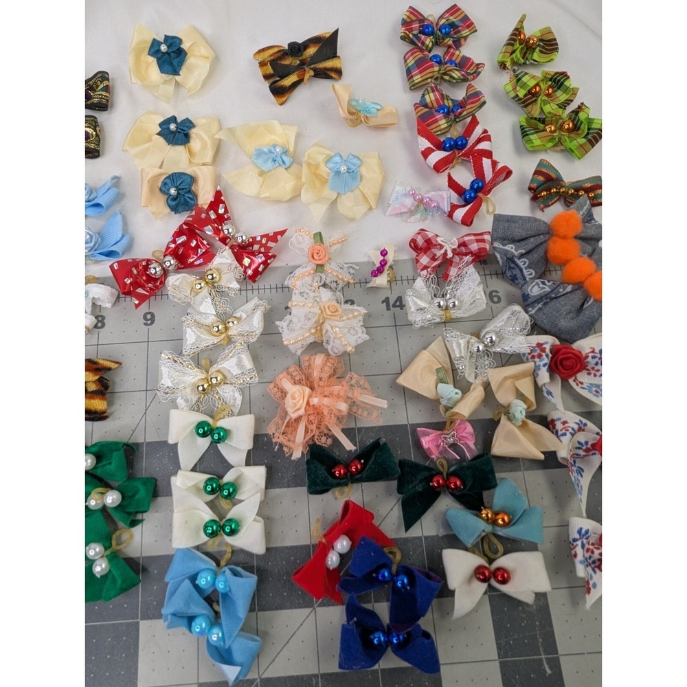 Homemade Bows Ribbons‎ Child Size Lot - Picture 6 of 9